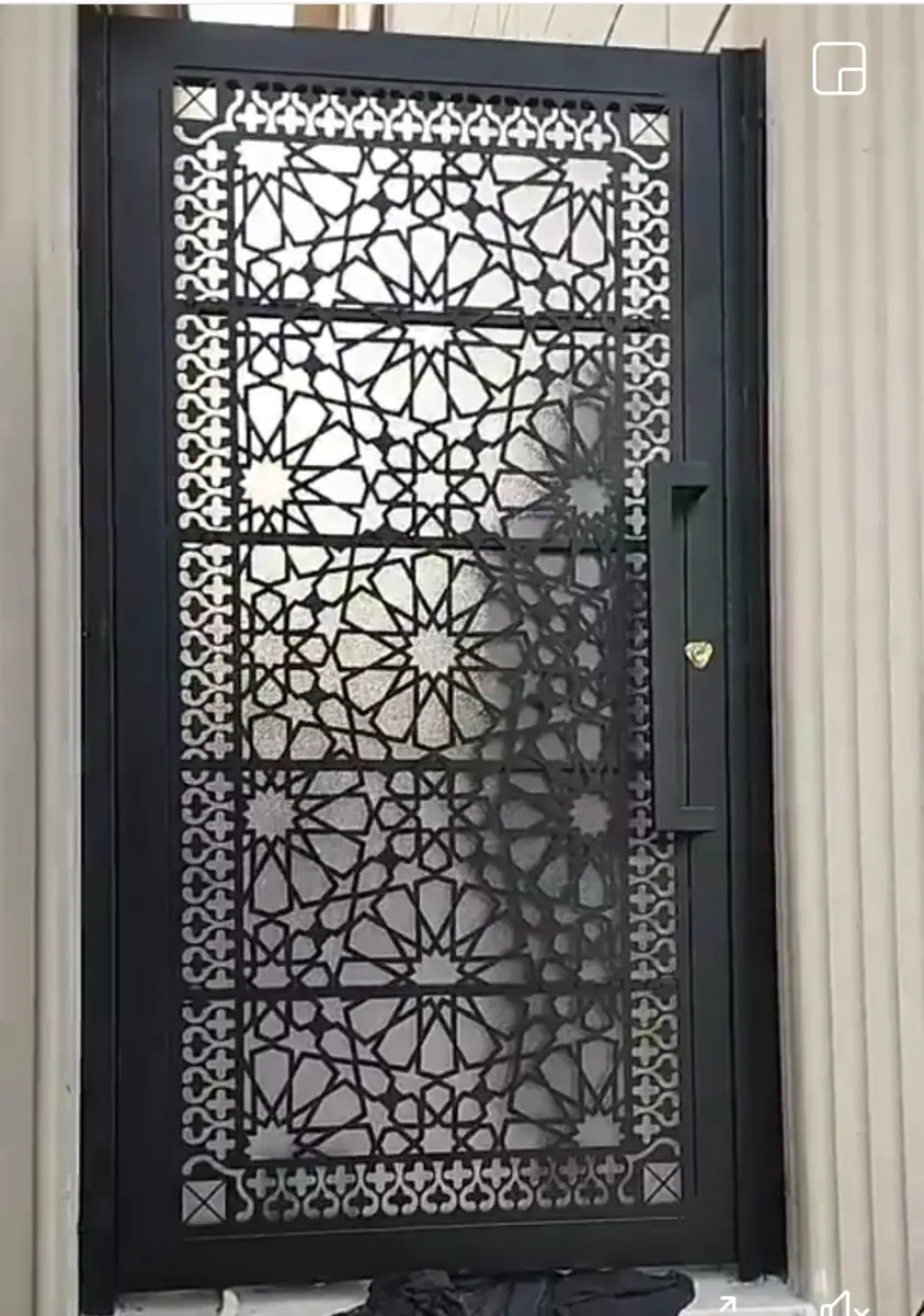 Steel CNC Door And Railing 09 - Kuwait