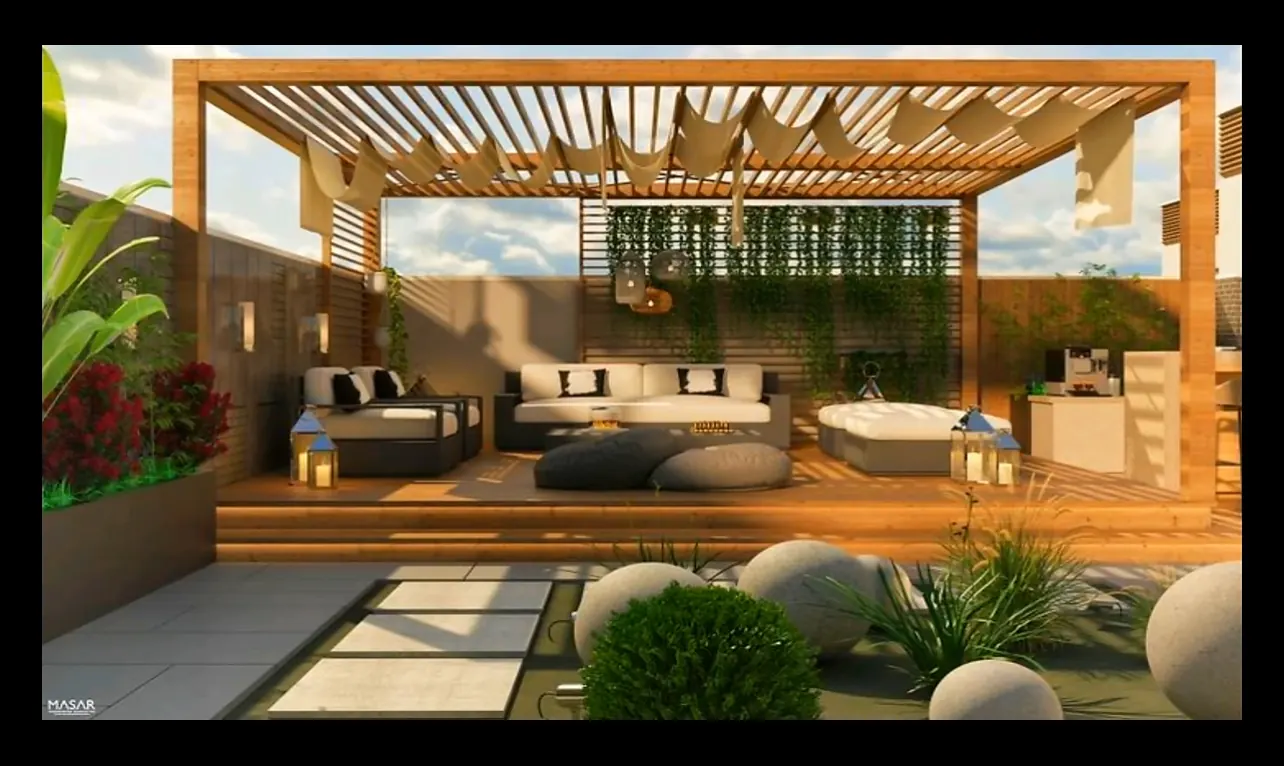 مظلة برجولا — التصميم 06