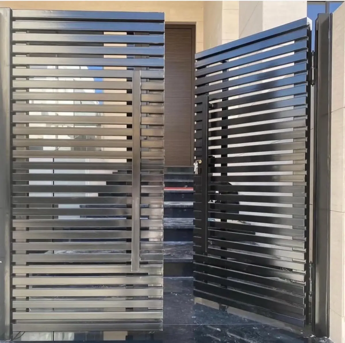 Steel CNC Door And Railing 08 - Kuwait